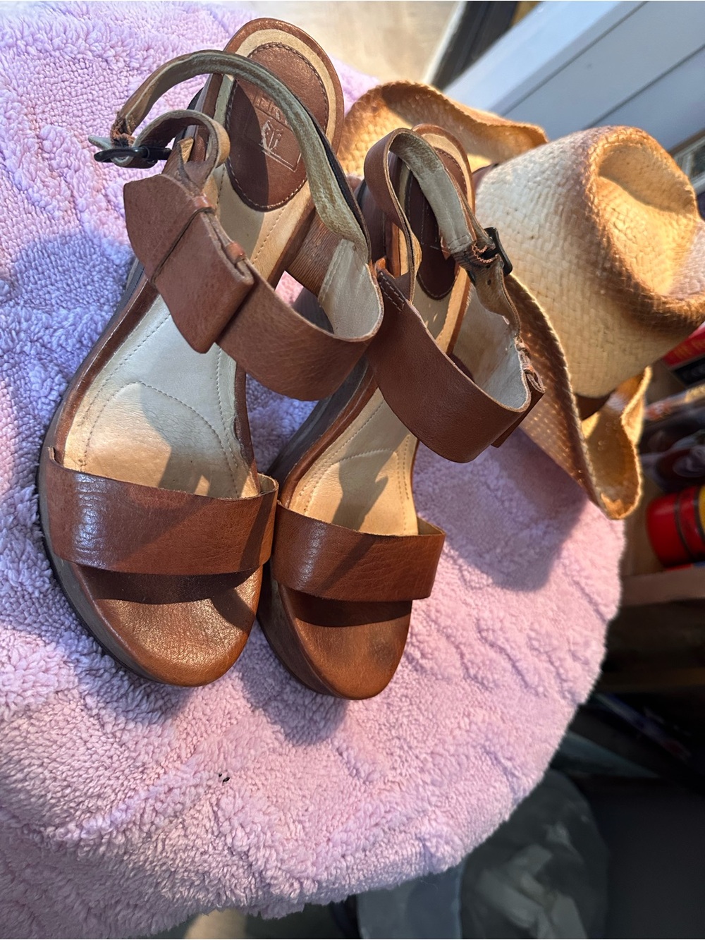Frye Alessandra Belt Sling Platform
